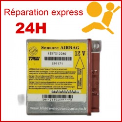 Réparation calculateur airbag Fiat Peugeot Citroen code défaut B1001