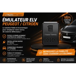 Dispositif de remplacement ELV verrou de colonne - Peugeot, Citroën, DS, Opel